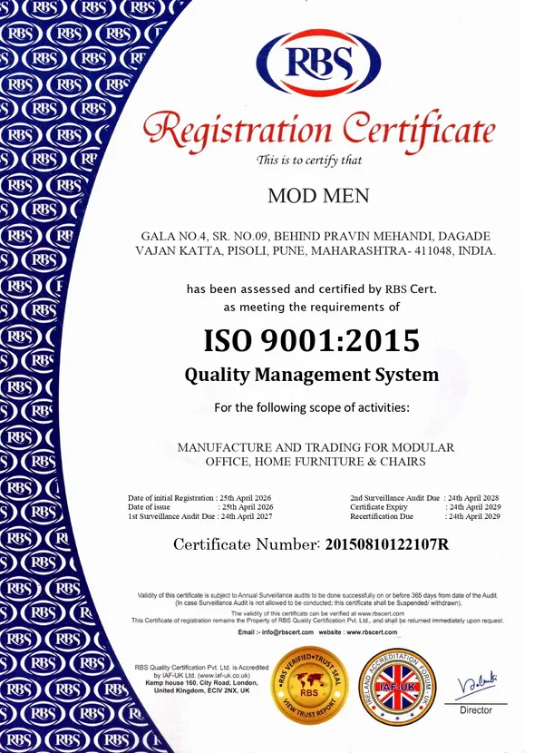 ISO 9001:2015 Certificate