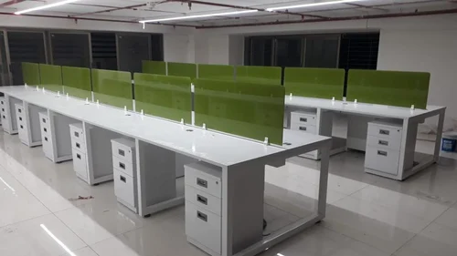 Mild Steel White Office Workstation Mild Steel White Office Workstation
